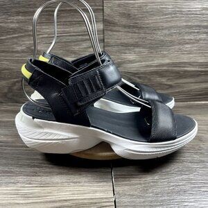 Sorel Women's Black and Yellow Sandals